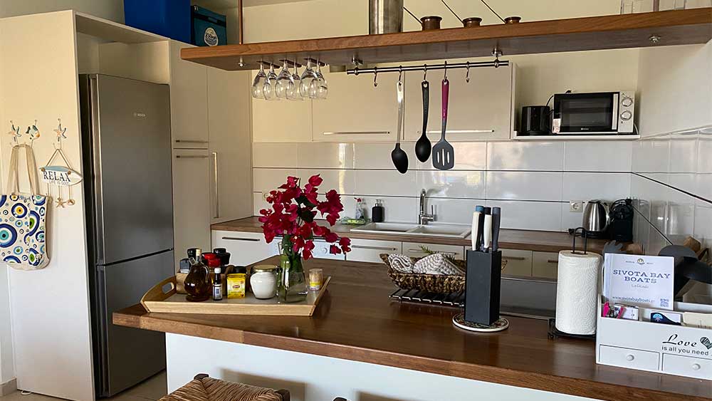 kitchen island Villa Tranquility in Sivota Greece